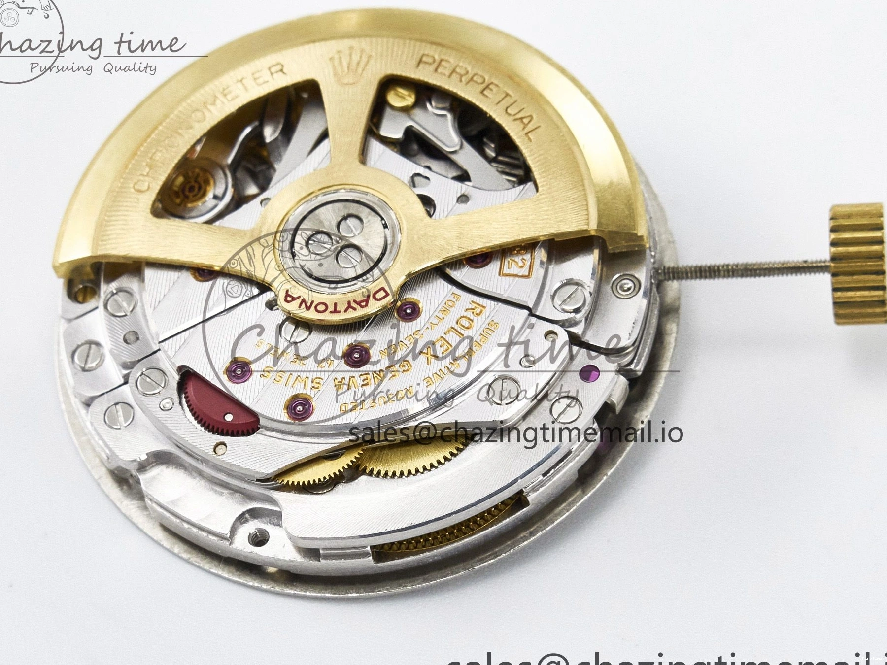 MiroTime 0301 ZeroBulk Custom Modded Daytona DD4132 VSV Super Clone 28800 VPH Automatic Movement (Silver Color) 479